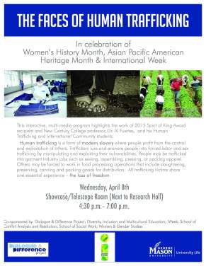 Faces of Human Trafficking Event